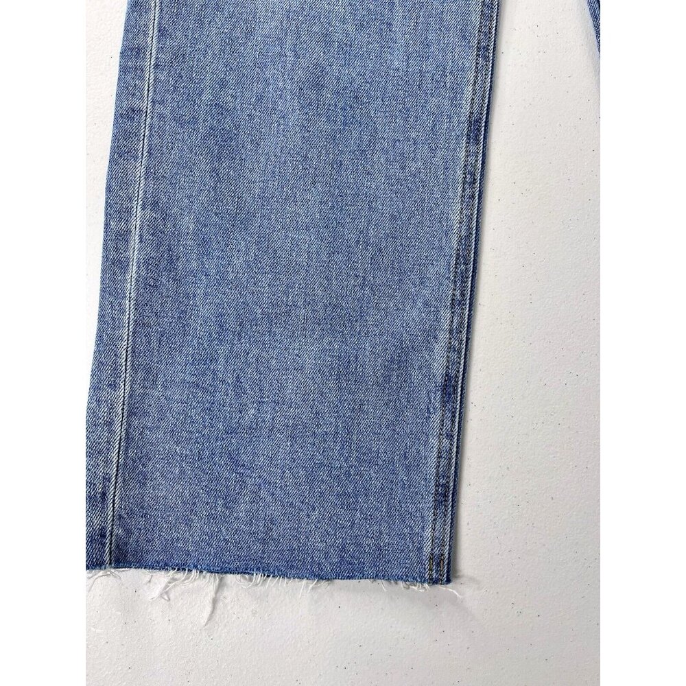 FRANK & EILEEN Women's Light Wash Monaghan Button Fly Raw Hem Jeans 30 - Picture 2 of 8